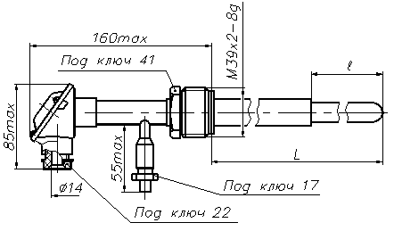 Рисунок 1 - Габаритные размеры ТПР-1988